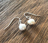 Silver Natural Pearl Drop Earrings