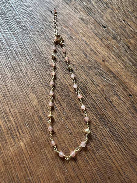 Sunstone Anklet