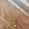 Honeycomb & Bee Necklace