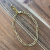 Gold Paper Clip Bracelet