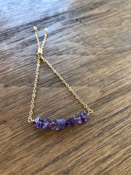 Stacked Amethyst Bracelet