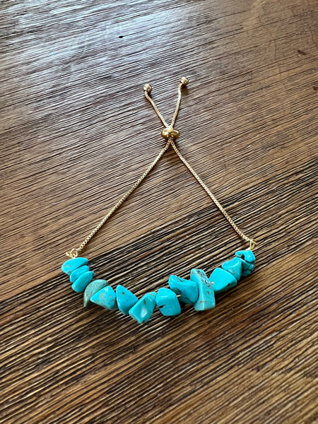 Turquoise stacked bracelet