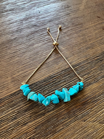 Turquoise stacked bracelet