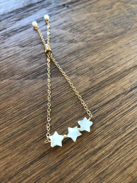 Mother of Pearl Star Bracelet