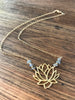 Lotus Labradorite Necklace