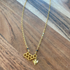 Honeycomb & Bee Necklace