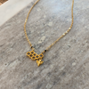 Honeycomb & Bee Necklace