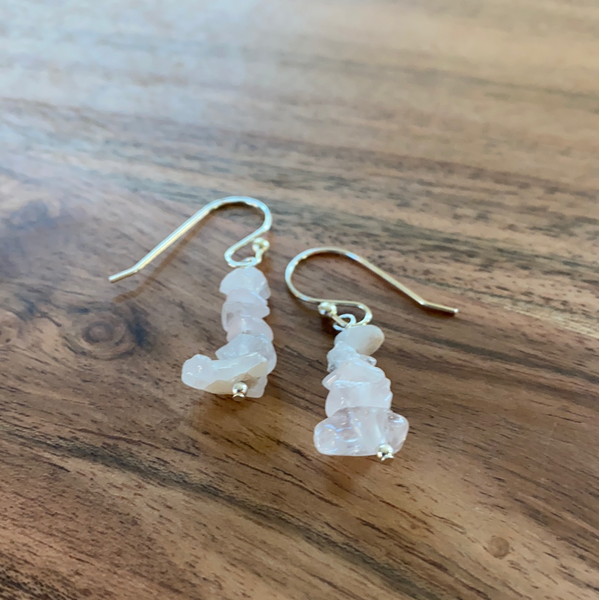 Rose Quartz Earrings