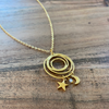 Star & Moon Ring Necklace