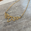 Lotus Labradorite Necklace