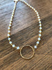 Opal Necklace with Gold Ring