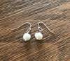 Silver Natural Pearl Drop Earrings