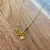 Honeycomb & Bee Necklace