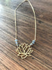 Lotus Labradorite Necklace