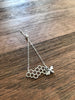 Silver Honeycomb Bee Bracelet