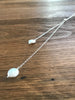 Double Coin Pearl Slide Necklace